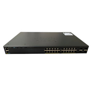 CISCO WS-C2960X-24PS-L MANAGED RACKMOUNT POE+ SWITCH 24 PORT 10/100/1000MBPS + 4 PORT GIGABIT SFP 370W (USED)