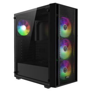 Gamdias AURA GC2 ELITE ARGB Gaming Mid Tower Case + Power Supply