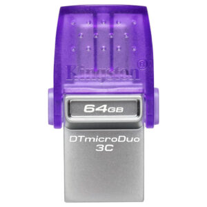 Kingston DataTraveler microDuo 3C 64GB Type-C & USB 3.2 Flash Memory