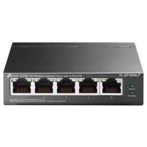 TP-LINK TL-SF1005LP UNMANAGED DESKTOP POE SWITCH 5 PORT 10/100MBPS 41W