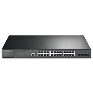 TP-LINK TL-SG3428MP JETSTREAM L2+ MANAGED RACKMOUNT AND FIBER SWITCH 24 PORT POE 10/100/1000MBPS + 4 PORT GIGABIT SFP