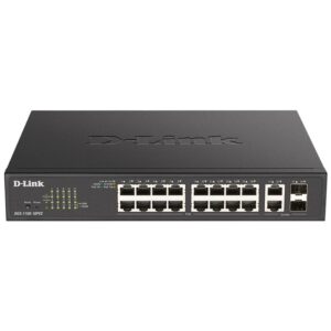 D-LINK DGS-1100-18PV2 SMART MANAGED DESKTOP POE SWITCH 16 PORT 10/100/1000MBPS + 2 PORT GIGABIT SFP