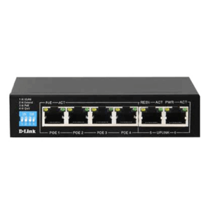 D-LINK DGS-F1006P-E UNMANAGED DESKTOP SWITCH 4 PORTS GIGABIT + 2 PORTS GIGABIT UPLINK