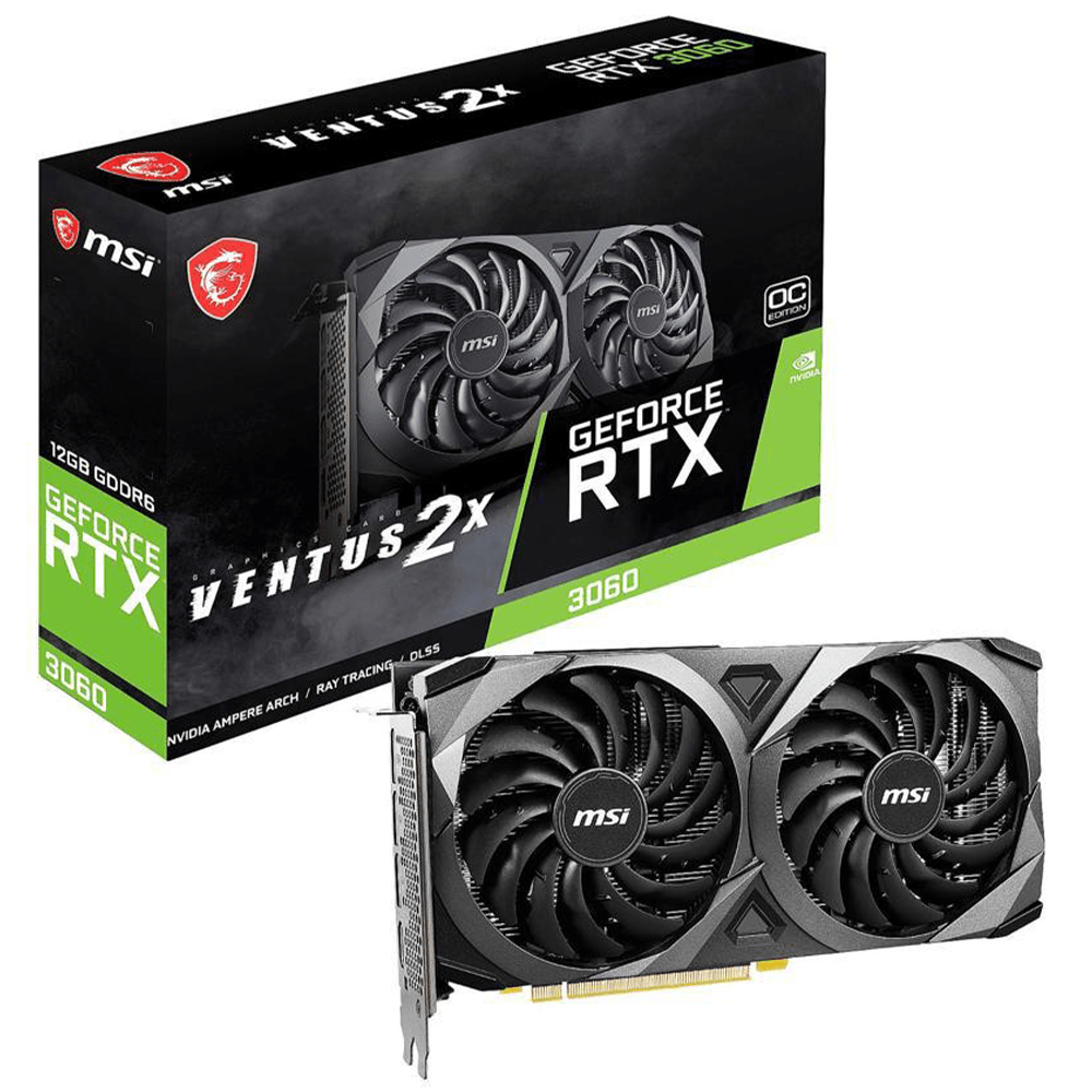 MSI GeForce RTX 3060 VENTUS 2X OC 12GB GDDR6 Gr...