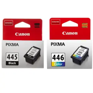 Pack of 2 Canon 445 / 446 Original Ink Cartridge Set Black & Tri Color