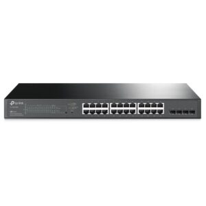 TP-LINK TL-SG2428P MANAGED RACKMOUNT SWITCH 24 PORT POE 10/100/1000MBPS + 4 PORT GIGABIT UPLINK